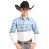 Panhandle Boys' Galloping Horse Border Print Shirt -Wrangler || Schleich || ROPER Shop 03fe12846857dfe4171406972082a798