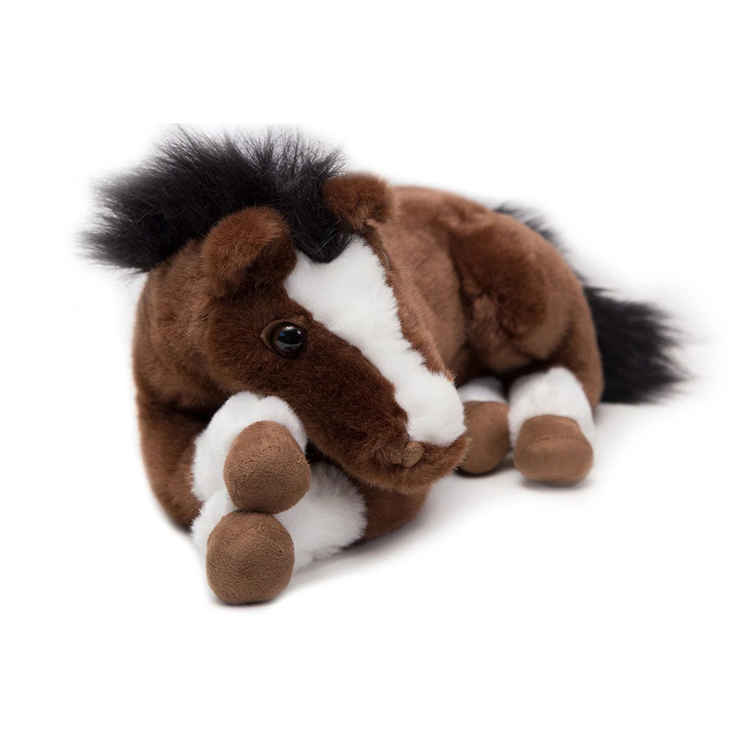 Carstens Laying Dark Brown Plush Bay Colt 3 Carstens Laying Dark Brown Plush Bay Colt