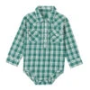 Wrangler Baby Boys' Plaid Print Onesie -Wrangler || Schleich || ROPER Shop 830a4479fa794c1fe07f40ccb9275954