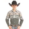 Panhandle Boys' Scenic Border Print Shirt -Wrangler || Schleich || ROPER Shop 910cdc95d973fe928c5422e967f70b93