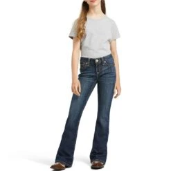 Ariat Girls' R.E.A.L. Vicky Flare Leg Jeans 11 Ariat Girls' R.E.A.L. Vicky Flare Leg Jeans -Wrangler || Schleich || ROPER Shop AIL 10040808 full