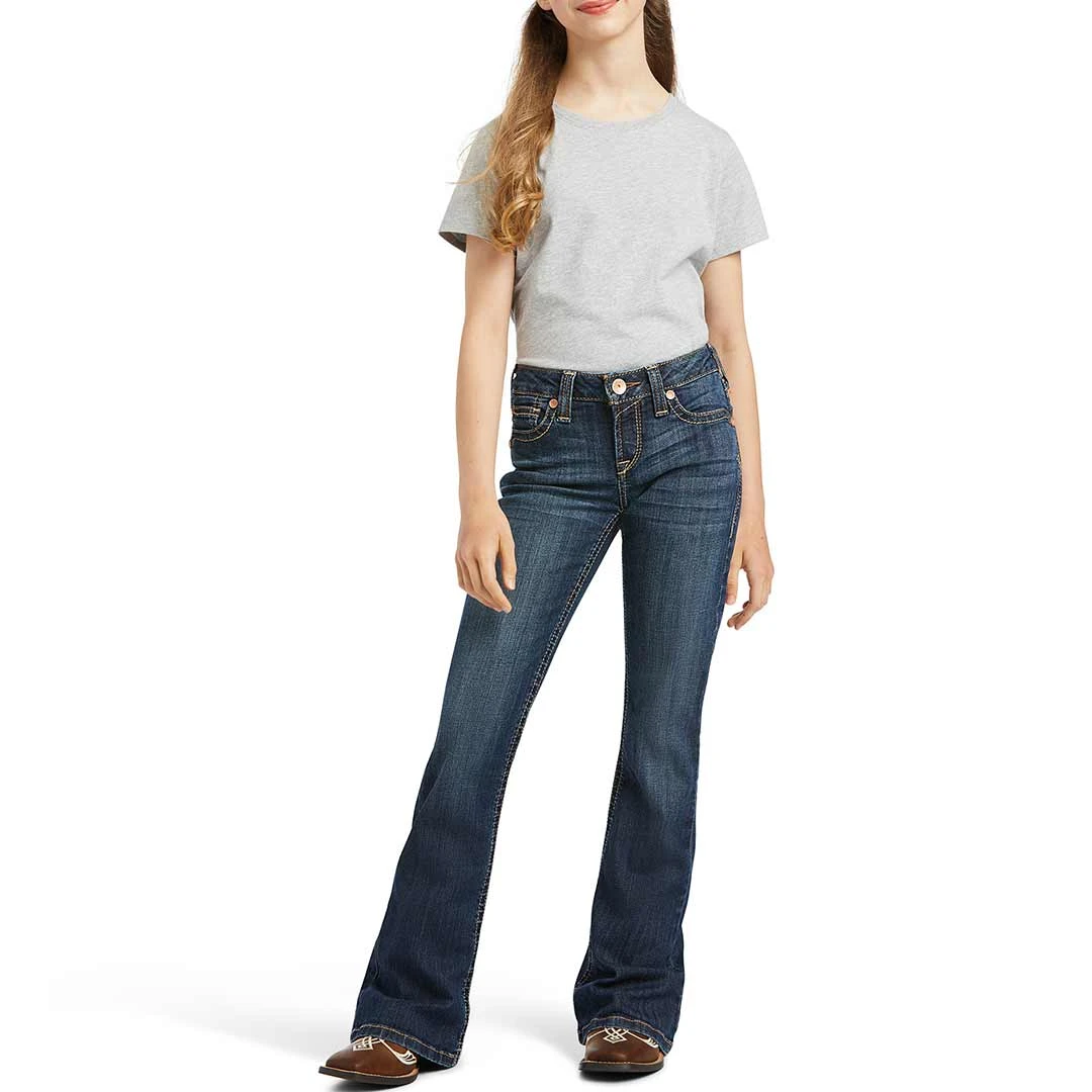 Ariat Girls' R.E.A.L. Vicky Flare Leg Jeans 7 Ariat Girls' R.E.A.L. Vicky Flare Leg Jeans - Image 5