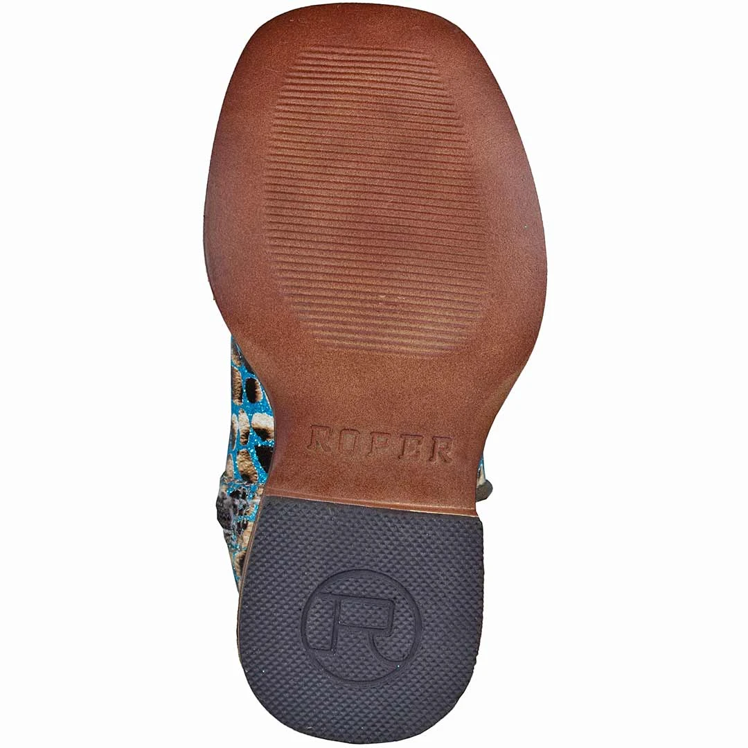 Roper Toddler Girls' Glitter Leopard Cowgirl Boots 10 Roper Toddler Girls' Glitter Leopard Cowgirl Boots - Image 8