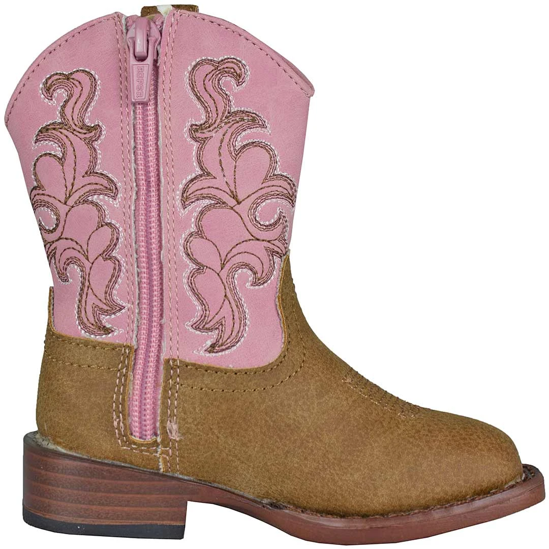 Roper Toddler Girls' Pink Shaft Cowgirl Boots 5 Roper Toddler Girls' Pink Shaft Cowgirl Boots - Image 3