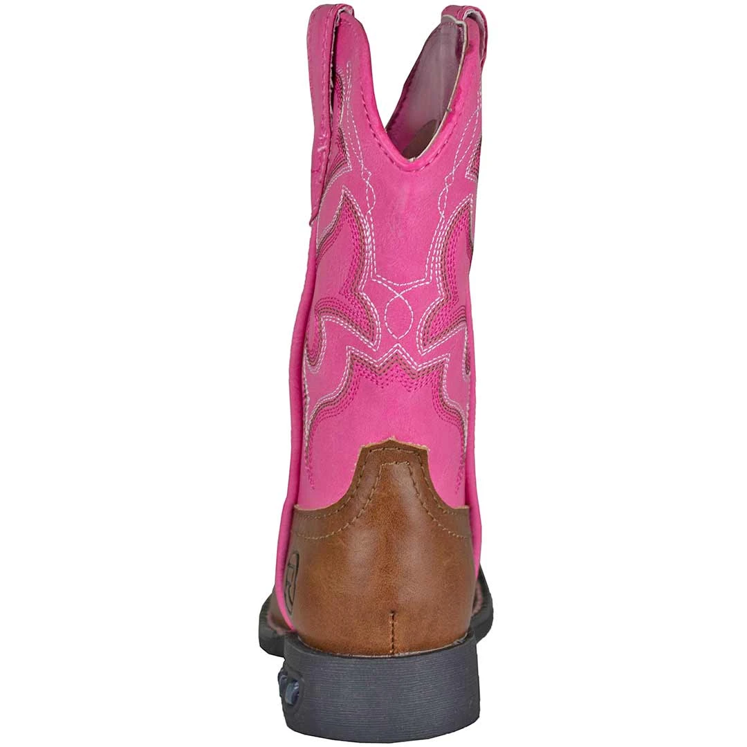 Roper Girls' Lighting Round Toe Light Up Cowgirl Boots 7 Roper Girls' Lighting Round Toe Light Up Cowgirl Boots - Image 5