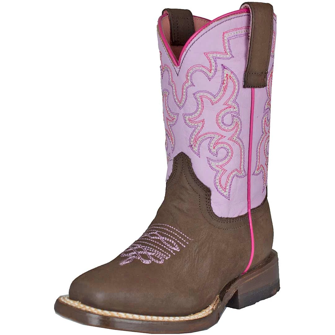 Roper Girls' Pink Shaft Cowgirl Boots 3 Roper Girls' Pink Shaft Cowgirl Boots