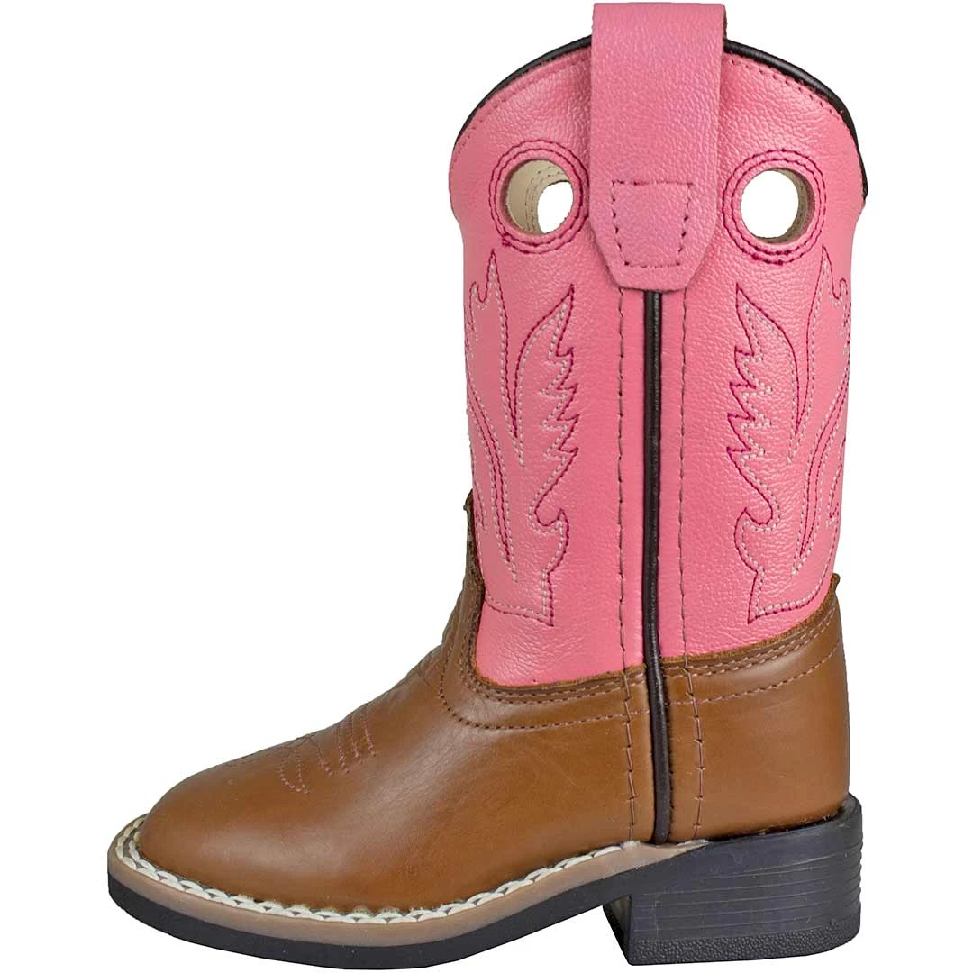 Old West Toddler Girls' Square Toe Cowgirl Boots 4 Old West Toddler Girls' Square Toe Cowgirl Boots - Image 2