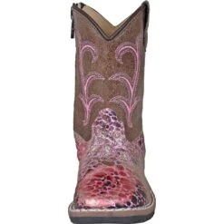 Old West Toddler Girls' Metallic Croc Print Cowgirl Boots -Wrangler || Schleich || ROPER Shop OLD VB1054d