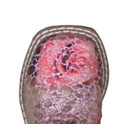 Old West Toddler Girls' Metallic Croc Print Cowgirl Boots -Wrangler || Schleich || ROPER Shop OLD VB1054e