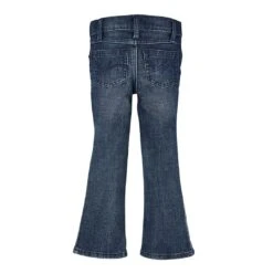 Wrangler Girls' Everyday Mid Rise Bootcut Jeans