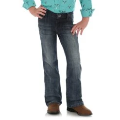 Wrangler Girls' Everyday Mid Rise Bootcut Jeans 7 Wrangler Girls' Everyday Mid Rise Bootcut Jeans -Wrangler || Schleich || ROPER Shop WRA 09MWGES FT
