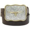 AndWest Kids’ Scalloped Longhorn Buckle Belt -Wrangler || Schleich || ROPER Shop andwest kids E2 80 99 scalloped longhorn buckle belt