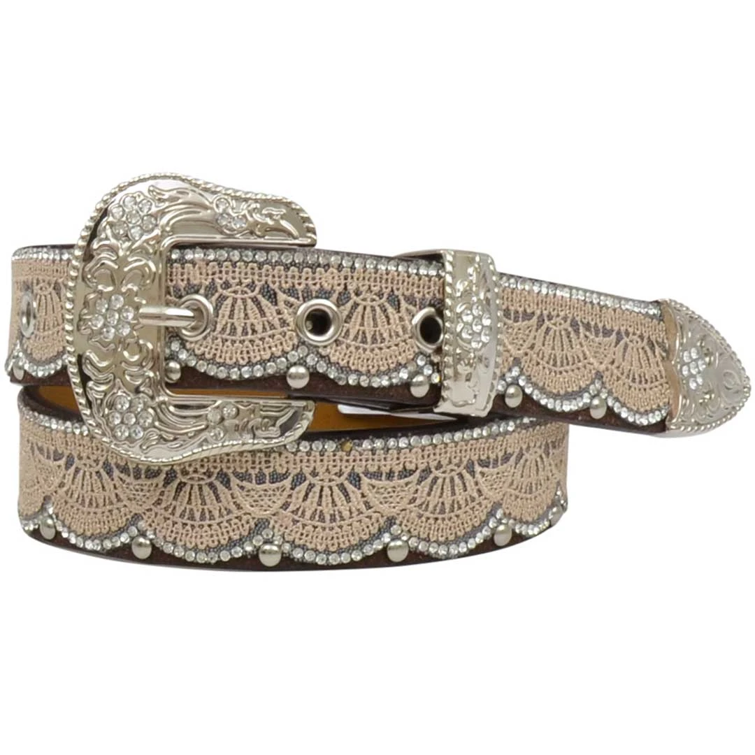Angel Ranch Girls' Lace Overlay Belt 3 Angel Ranch Girls' Lace Overlay Belt