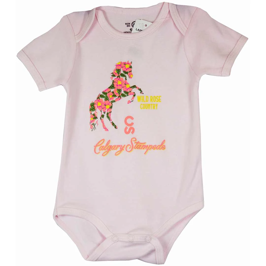 Calgary Stampede Baby Girl's Wild Rose Onesie 3 Calgary Stampede Baby Girl's Wild Rose Onesie