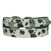 Catchfly Girls' Cow Print Leather Belt 1 Catchfly Girls' Cow Print Leather Belt -Wrangler || Schleich || ROPER Shop catchfly girls cow print leather belt