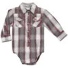 Cowboy Hardware Baby Boys' Plaid Snap Onesie 2 Cowboy Hardware Baby Boys' Plaid Snap Onesie -Wrangler || Schleich || ROPER Shop cowboy hardware baby boys plaid snap onesie