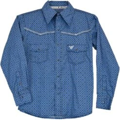 Cowboy Hardware Baby/Toddler Boys' Circle Print Snap Shirt