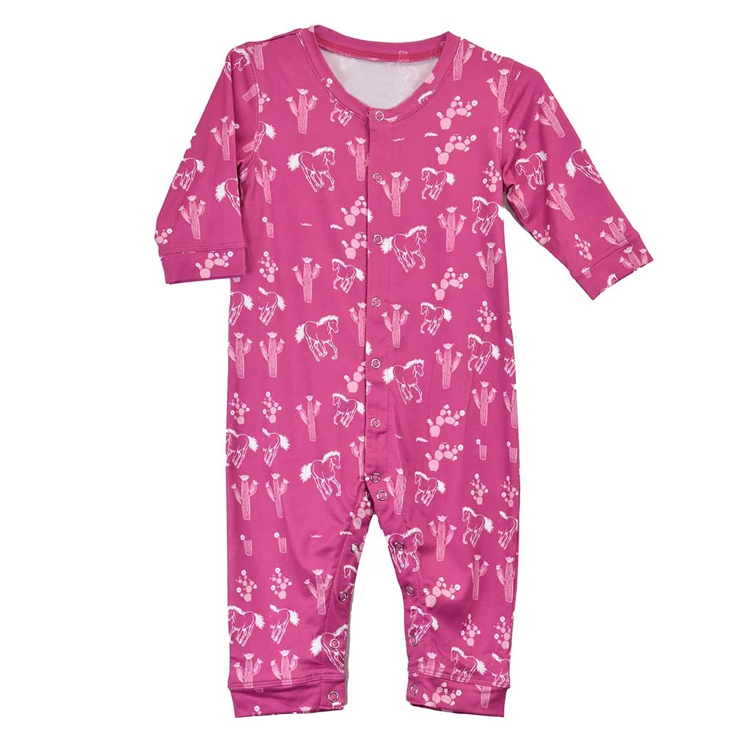 Cowgirl Hardware Baby Girls' Onesie Pajamas 3 Cowgirl Hardware Baby Girls' Onesie Pajamas