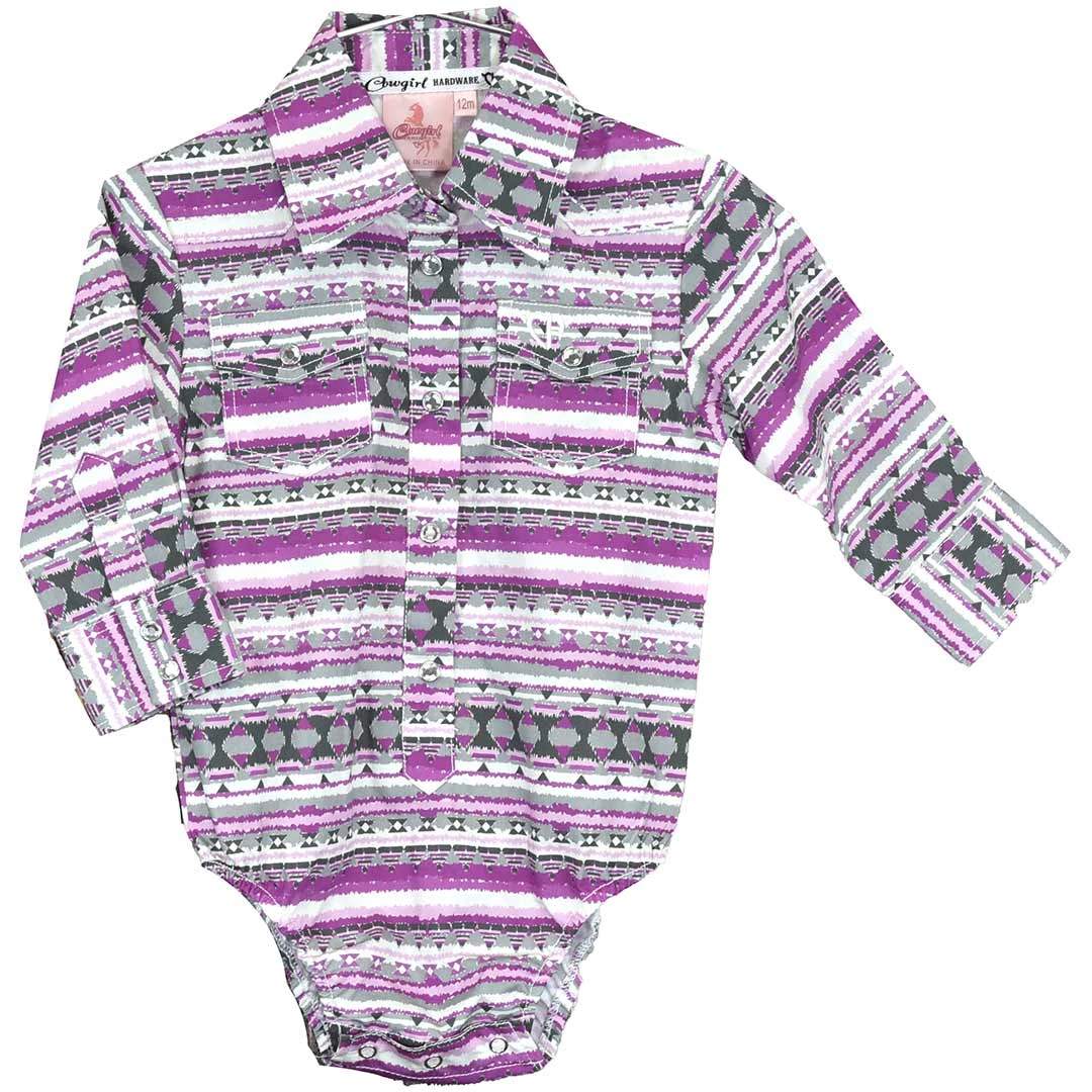 Cowgirl Hardware Baby Girls' Southwest Print Bodysuit 3 Cowgirl Hardware Baby Girls' Southwest Print Bodysuit