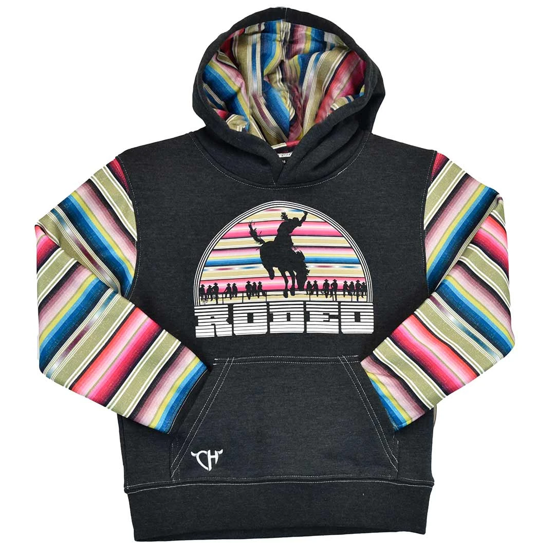 Cowgirl Hardware Girls' Serape Rodeo Graphic Hoodie 3 Cowgirl Hardware Girls' Serape Rodeo Graphic Hoodie
