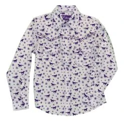 Cowgirl Hardware Toddler Girls' Floral Horse Snap Shirt