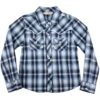 Cumberland Outfitters Girls' Ombre Plaid Snap Shirt -Wrangler || Schleich || ROPER Shop cumberland outfitters girls ombre plaid snap shirt