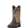 Laredo Boys' Collared Square Toe Cowboy Boots -Wrangler || Schleich || ROPER Shop dnp LC2261 m