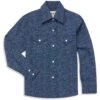 Ely Cattleman Boys' Paisley Print Snap Shirt -Wrangler || Schleich || ROPER Shop ely cattleman boys paisley print snap shirt