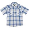 Ely Cattleman Boys' Short Sleeve Plaid Snap Shirt -Wrangler || Schleich || ROPER Shop ely cattleman boys short sleeve plaid snap shirt d5b5e12b 168a 4774 9797 4d75e5343db0