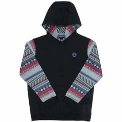 Hooey Youth Boys' Aztec Sleeve Pullover Hoodie