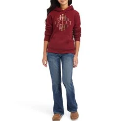 Ariat Girls' REAL Beartooth Hoodie -Wrangler || Schleich || ROPER Shop img13098 ariat girls real beartooth hoodie
