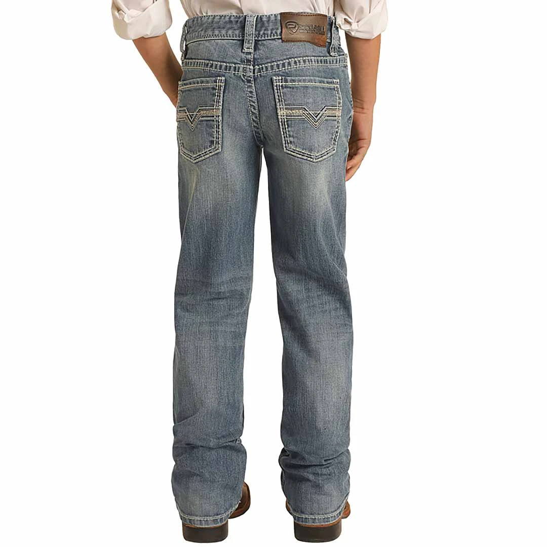 Rock & Roll Denim Boys' Reflex BB Gun Bootcut Jeans 3 Rock & Roll Denim Boys' Reflex BB Gun Bootcut Jeans