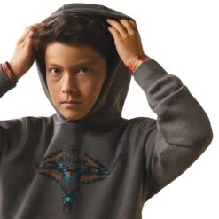 Ariat Boys' Horns Southwest Graphic Hoodie 8 Ariat Boys' Horns Southwest Graphic Hoodie -Wrangler || Schleich || ROPER Shop img20499 ariat boys horns southwest graphic hoodie