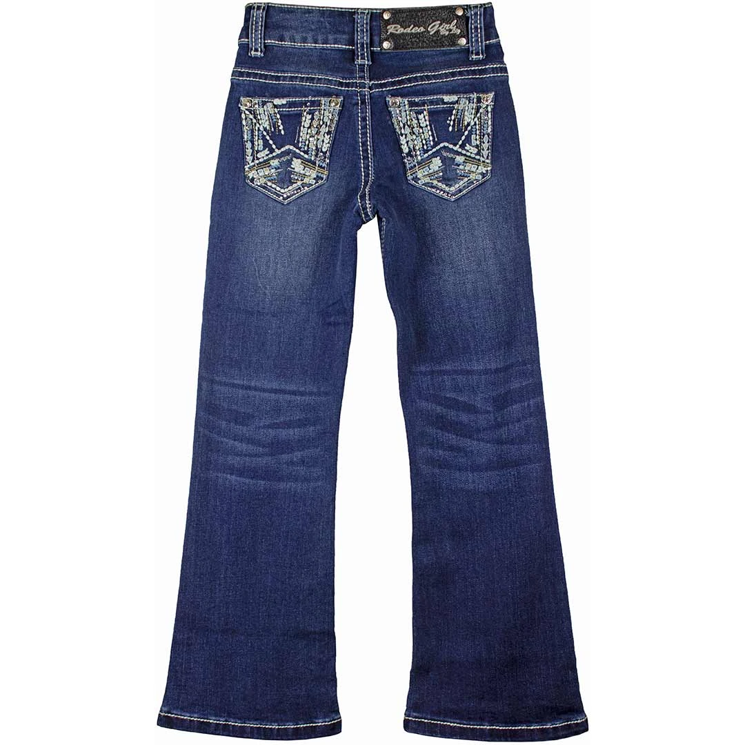 Rodeo Girl Girls' Embellished Bootcut Jeans 3 Rodeo Girl Girls' Embellished Bootcut Jeans