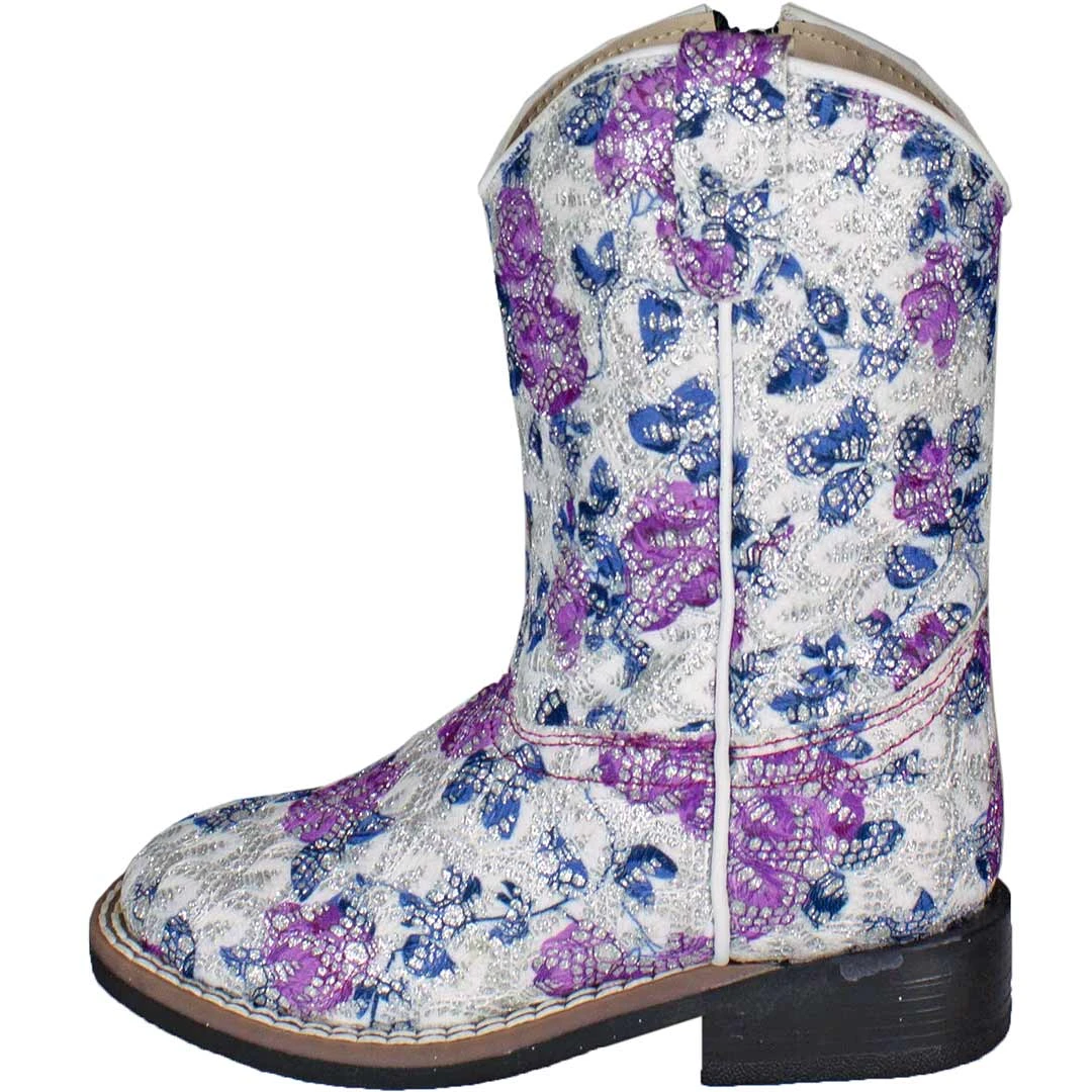 Old West Toddler Girls' Floral Bling Cowgirl Boots 4 Old West Toddler Girls' Floral Bling Cowgirl Boots - Image 2