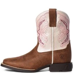 Ariat Youth Girls' Double Kicker Cowgirl Boots -Wrangler || Schleich || ROPER Shop img30796 ariat youth girls double kicker cowgirl boots