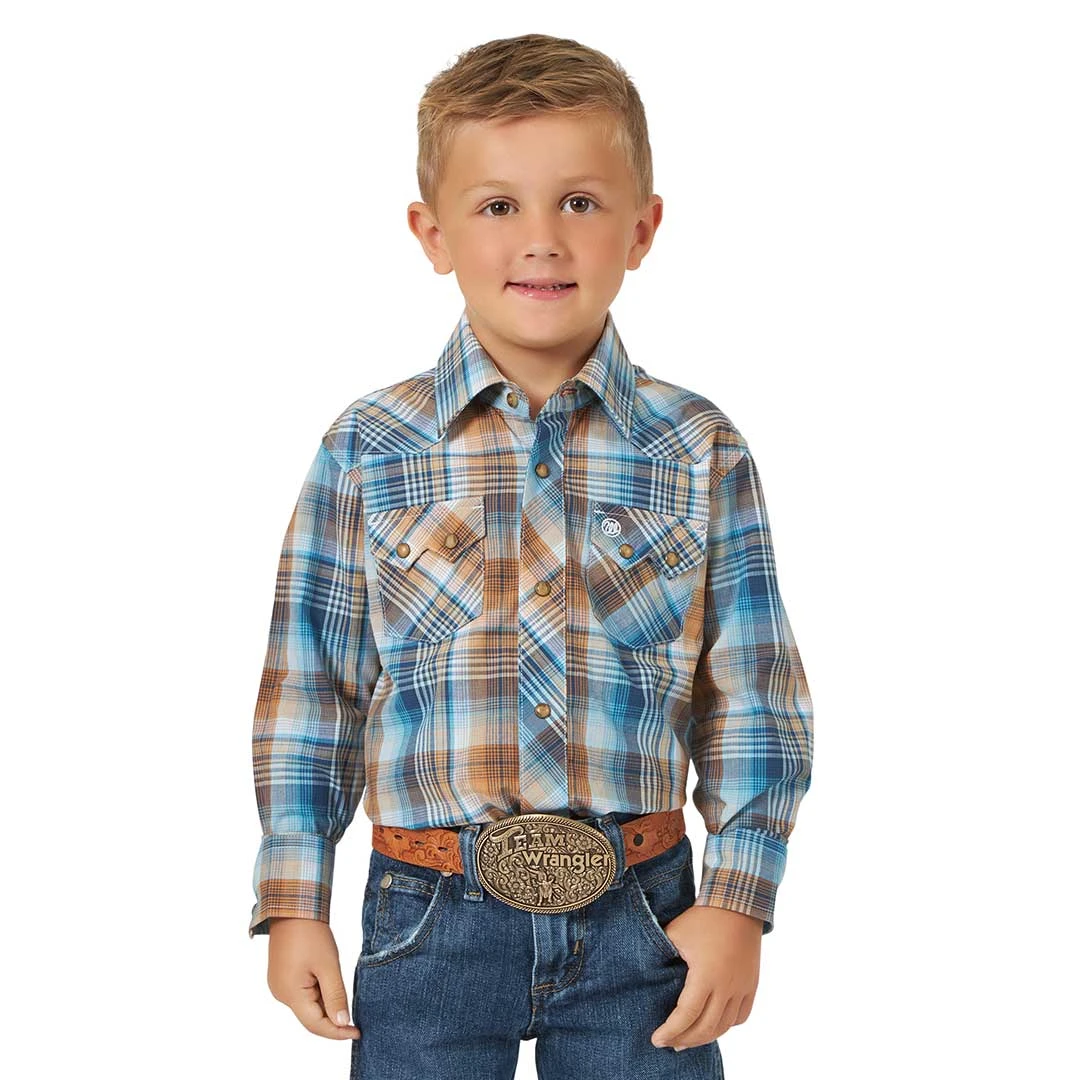 Wrangler Boys' Retro Plaid Shirt 3 Wrangler Boys' Retro Plaid Shirt