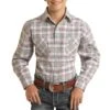 Rough Stock Boys' Plaid Snap Shirt -Wrangler || Schleich || ROPER Shop img34310 rough stock boys plaid snap shirt