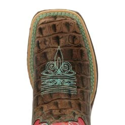 Durango Lil' Rebel Kids' Gator Embossed Cowboy Boots -Wrangler || Schleich || ROPER Shop img36560 durango lil rebel kids gator embossed cowboy boots