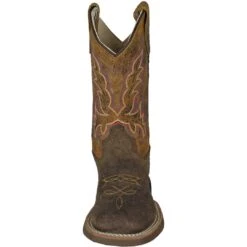 Old West Kids' Distressed Vamp Cowboy Boots -Wrangler || Schleich || ROPER Shop img47566 old west kids distressed vamp cowboy boots