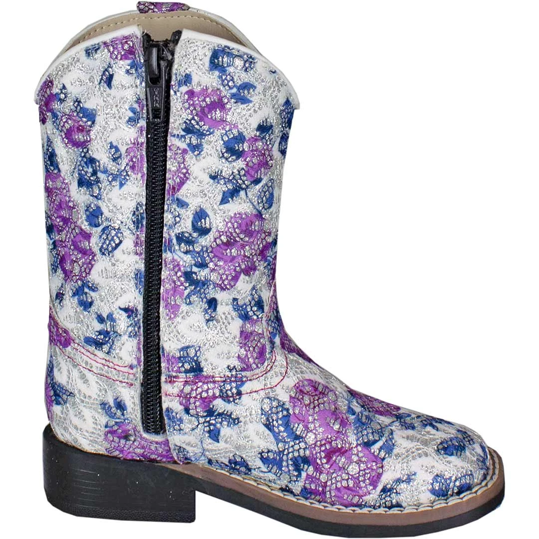 Old West Toddler Girls' Floral Bling Cowgirl Boots 5 Old West Toddler Girls' Floral Bling Cowgirl Boots - Image 3