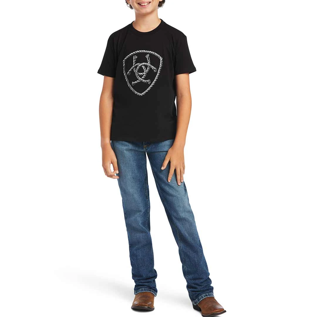 Ariat Boys' Rope Shield Graphic T-Shirt 5 Ariat Boys' Rope Shield Graphic T-Shirt - Image 3
