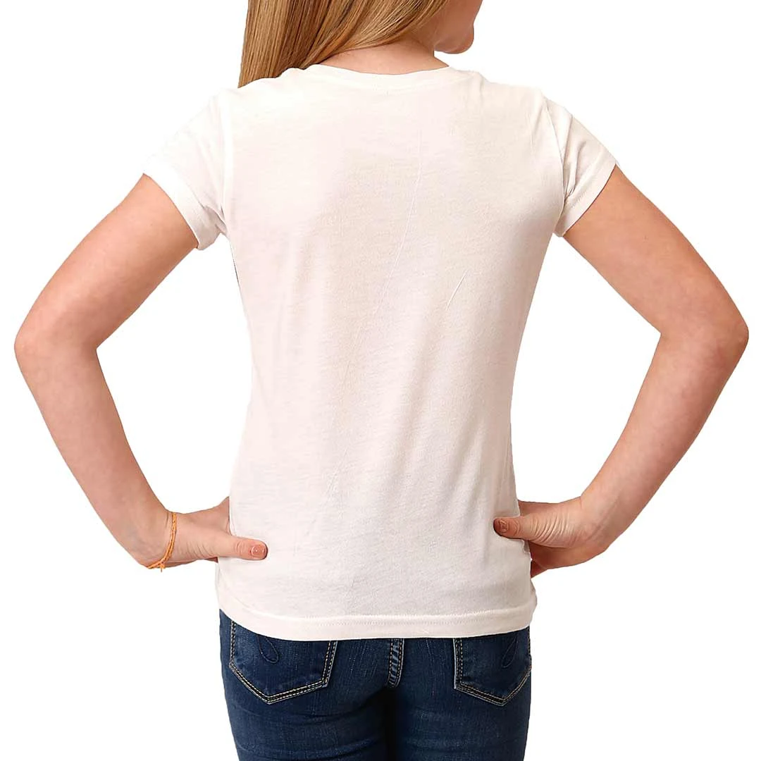 Roper Girls' Bandana Steer Graphic T-Shirt 4 Roper Girls' Bandana Steer Graphic T-Shirt - Image 2