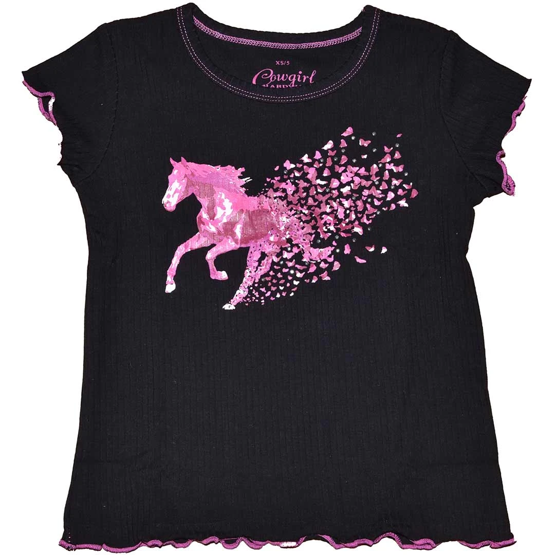 Cowgirl Hardware Toddler Girls' Butterfly Horse T-Shirt 3 Cowgirl Hardware Toddler Girls' Butterfly Horse T-Shirt