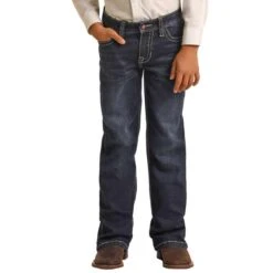 Rock & Roll Denim Boys' Regular Fit Stretch BB Gun Bootcut Jeans -Wrangler || Schleich || ROPER Shop img65496 rock roll denim boys regular fit stretch bb gun bootcut jeans