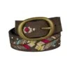 Catchfly Girls' Feather Embroidered Belt -Wrangler || Schleich || ROPER Shop img67039 catchfly girls feather embroidered belt