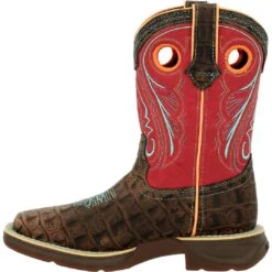 Durango Lil' Rebel Kids' Gator Embossed Cowboy Boots -Wrangler || Schleich || ROPER Shop img68408 durango lil rebel kids gator embossed cowboy boots