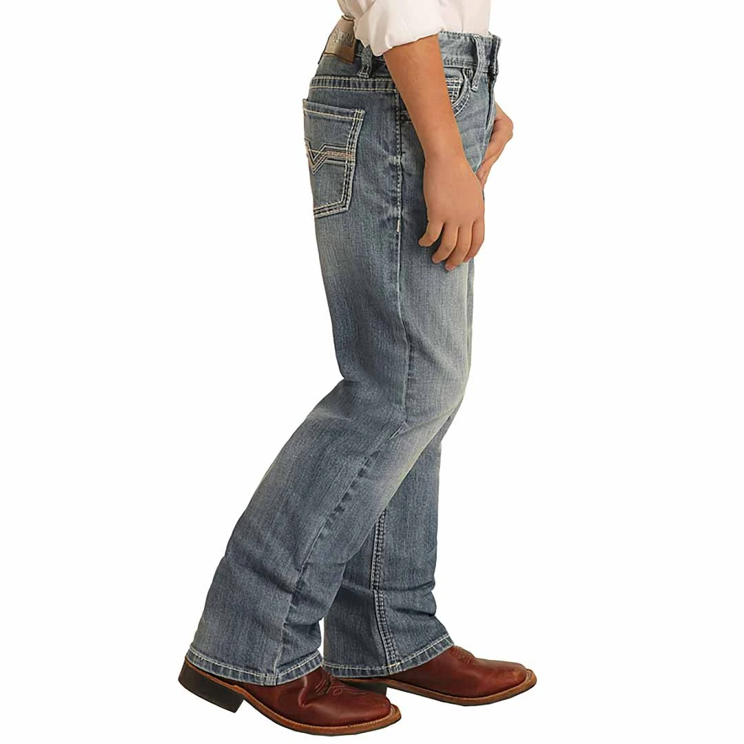 Rock & Roll Denim Boys' Reflex BB Gun Bootcut Jeans 4 Rock & Roll Denim Boys' Reflex BB Gun Bootcut Jeans - Image 2