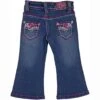 Cowgirl Hardware Toddler Girls' Paisley Vine Pocket Bootcut Jeans -Wrangler || Schleich || ROPER Shop img86438 cowgirl hardware toddler girls paisley vine pocket bootcut jeans