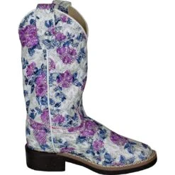 Old West Girls' Floral Bling Cowgirl Boots 11 Old West Girls' Floral Bling Cowgirl Boots -Wrangler || Schleich || ROPER Shop img87411 old west girls floral bling cowgirl boots